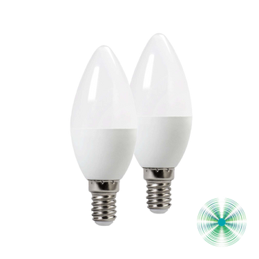 Led C37 5W 430lm 4000K E14 37x100mm 2pz/color box Vivida bulbs Lampadine e moduli led